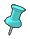 cyan pin