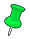 green pin